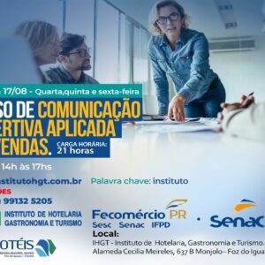 Curso de Comunicação Assertiva Aplicada em Vendas – De 02/08 a 17/08/2023
